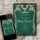 Celtic Viking Dragon Birthday Einladung