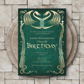 Celtic Viking Dragon Birthday Einladung