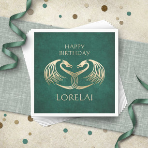 Celtic Viking Dragon Birthday Serviette