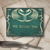 Celtic Viking Dragon Wedding Dankeskarte