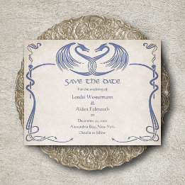Celtic Viking Dragon Wedding Save The Date