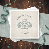 Celtic Viking Dragon Wedding Serviette
