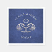 Celtic Viking Dragon Wedding Serviette (Vorderseite)