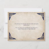 Celtic Viking Fantasy Wedding Dankeskarte (Rückseite)