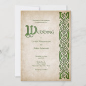 Celtic Viking Fantasy Wedding Einladung (Vorderseite)
