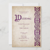 Celtic Viking Fantasy Wedding Einladung (Vorderseite)