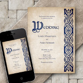 Celtic Viking Fantasy Wedding Einladung