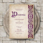Celtic Viking Fantasy Wedding Einladung
