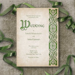 Celtic Viking Fantasy Wedding Einladung<br><div class="desc">Zwölf Mönche versklavten für vierzig Tage und vierzig Nächte, um diese Einladungen zu produzieren. Töten. Die koordinierenden Stücke dieser mittelalterlichen keltischen Hochzeitssuite sind keltische Entwürfe mit Kalligraphie aus einem mittelalterlichen illuminierten Text. Ideal für Ihre Hochzeit im Renaissancestil, mittelalterliche Hochzeit oder epische Fantasy-Hochzeit. Bestellen Sie Ihre gedruckten Einladungen und Party oder...</div>