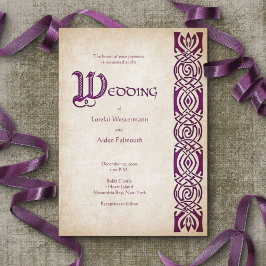 Celtic Viking Fantasy Wedding Einladung
