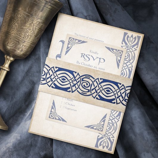 Celtic Viking Fantasy Wedding Einladungsbanderole