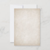 Celtic Viking Fantasy Wedding RSVP Karte (Rückseite)