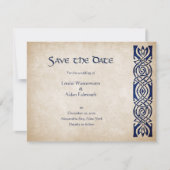 Celtic Viking Fantasy Wedding Save The Date (Vorderseite)