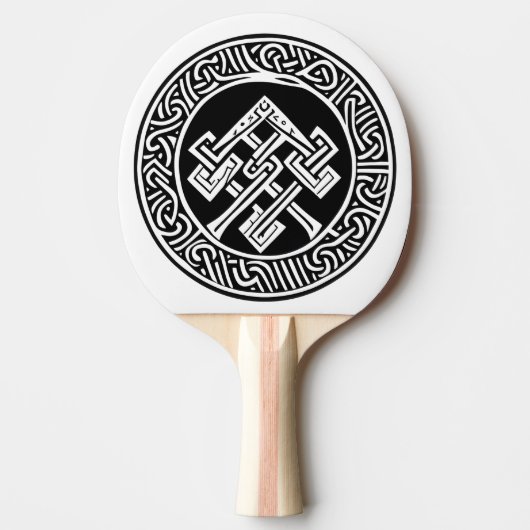 Celtic & Viking Inspiriert Art Ping Pong Paddle Tischtennis Schläger (Vorderseite)