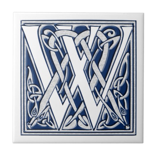 Celtic W Monogram Fliese (Vorderseite)