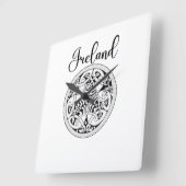 Celtic Wall Clock Quadratische Wanduhr (Winkel)