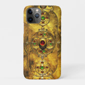 CELTIC WARRIOR SHIELD EMERALD RUBY GEM STONES Case-Mate iPhone HÜLLE (Rückseite)