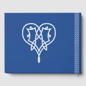 Celtic Weave Hearts in Blue Gästebuch (Rückseite)