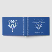 Celtic Weave Hearts in Blue Gästebuch (Voll)