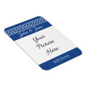 Celtic Weave Hearts in Blue Rett-the-Date Magnet (Rechte Seite)