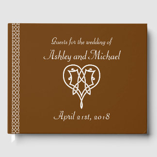 Celtic Weave Hearts in Chocolate Gästebuch