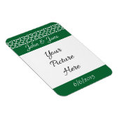 Celtic Weave Hearts in Green Rett-the-Date Magnet (Rechte Seite)