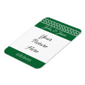Celtic Weave Hearts in Green Rett-the-Date Magnet (Linke Seite)