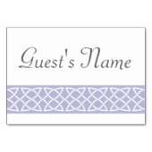 Celtic Weave Hearts in Lavender Table Card Tischnummer (Rückseite)