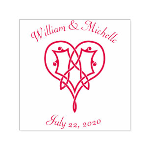 Celtic Weave Hearts Self-Inking Accent Briefmarke Permastempel