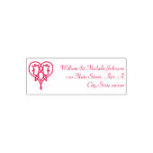 Celtic Weave Hearts Self-Inking Address Briefmarke Permastempel (Design)