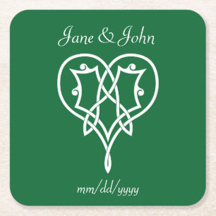 Celtic Weave Hearve im Untersetzer zum Grünbuch
