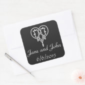 Celtic Weave Hearve in Black Sticker (Umschlag)