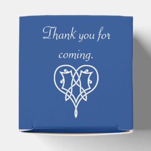 Celtic Weave Hearve in Blue Gevor Box Geschenkschachtel