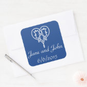 Celtic Weave Hearve in Blue Sticker (Umschlag)