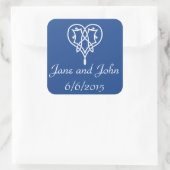Celtic Weave Hearve in Blue Sticker (Tasche)