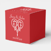 Celtic Weave Hearve in Cherry Gevor Box Geschenkschachtel (Rückseite)