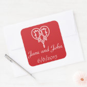 Celtic Weave Hearve in Cherry Sticker (Umschlag)