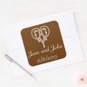 Celtic Weave Hearve in Chocolate Sticker (Umschlag)