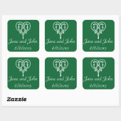 Celtic Weave Hearve in Green Sticker (Blatt)