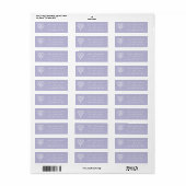 Celtic Weave Hearve in Lavender Address Label (Vorne)