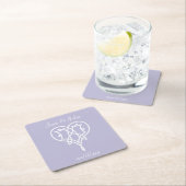 Celtic Weave Hearve in Lavender Paper Untersetzer (Vor Ort)