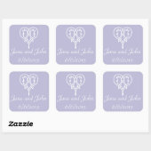 Celtic Weave Hearve in Lavender Sticker (Blatt)