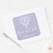 Celtic Weave Hearve in Lavender Sticker (Umschlag)
