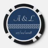Celtic Weave Hearve in Navy Pokerchips (Rückseite)