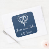 Celtic Weave Hearve in Navy Sticker (Umschlag)