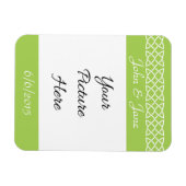 Celtic Weave Hearve in Peridot Erinnerung Magnet (Horizontal)