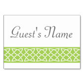 Celtic Weave Hearve in Peridot Table Card Tischnummer (Rückseite)