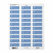 Celtic Weave Hearve in Periwinkle Address Label (Vorne)