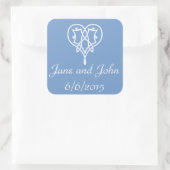 Celtic Weave Hearve in Periwinkle Sticker (Tasche)