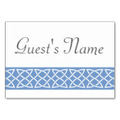 Celtic Weave Hearve in Periwinkle Table Card Tischnummer (Rückseite)